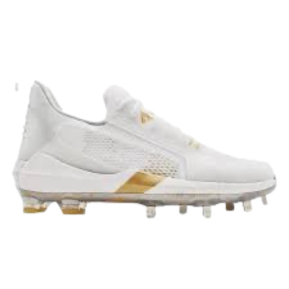 Under Armour Mens Harper 6 Low ST Baseball Cleats white gold size 9 brand new - Picture 4 of 8
